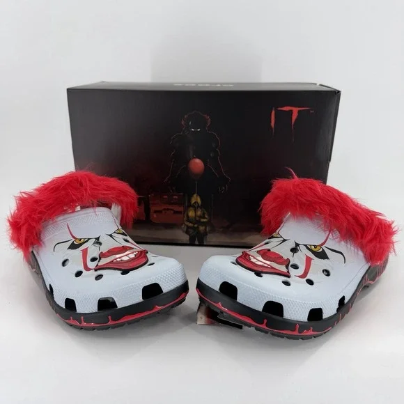 Crocs IT Chapter 2 Pennywise Face Classic Clogs Adult Men's Size 11 New With Box